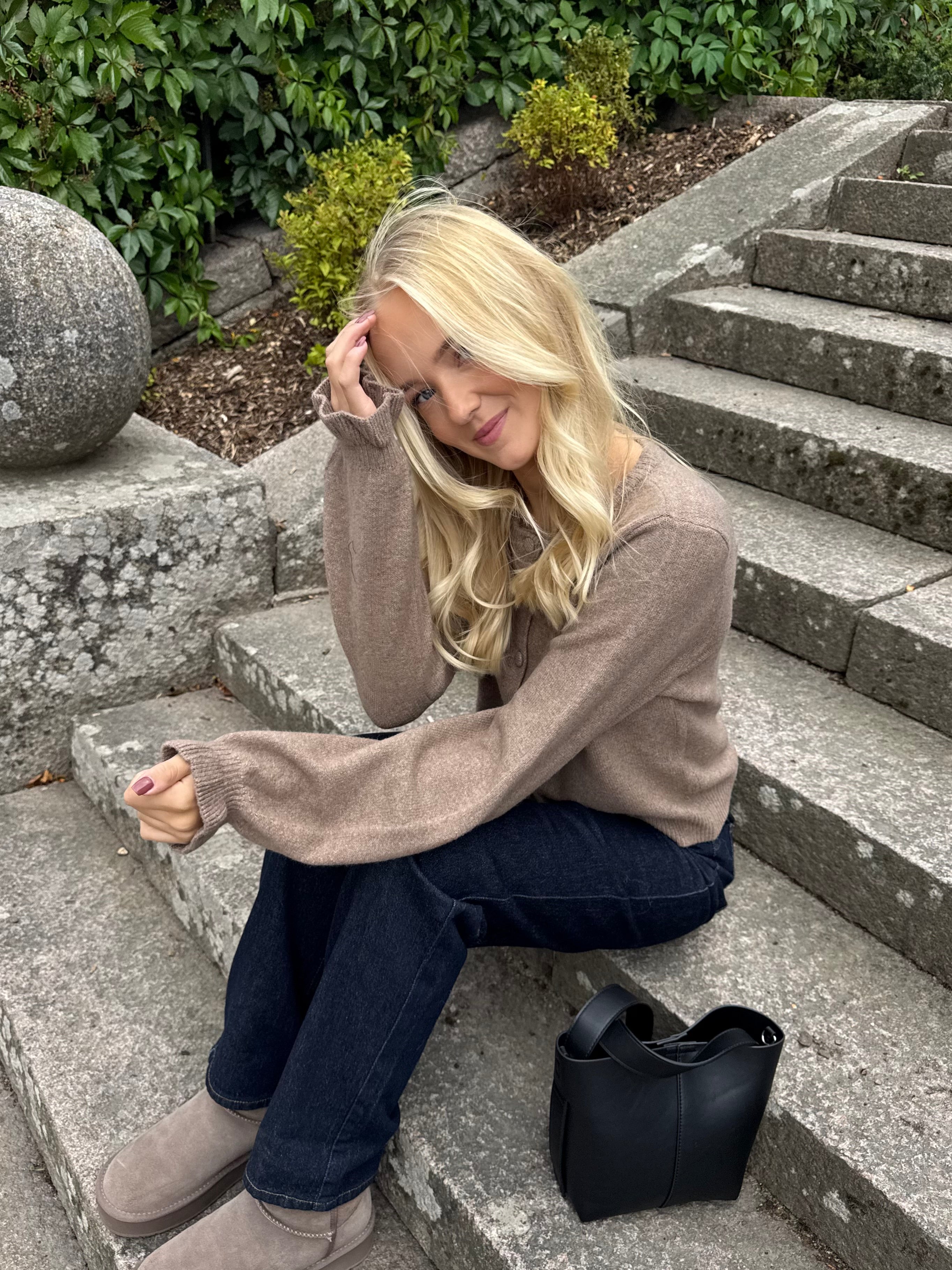 VIAMARA Knit Cardigan - Mountain Trail